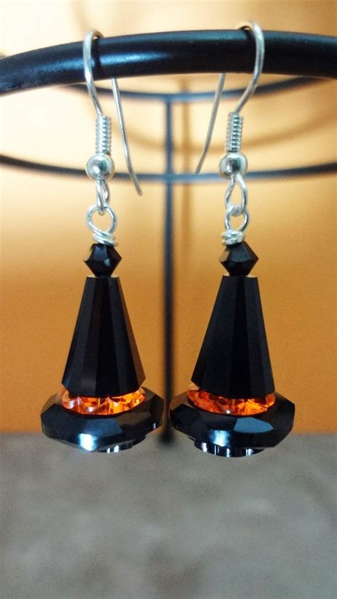 Get Festive with Witch Hat Dangle Earrings for Halloween Parties